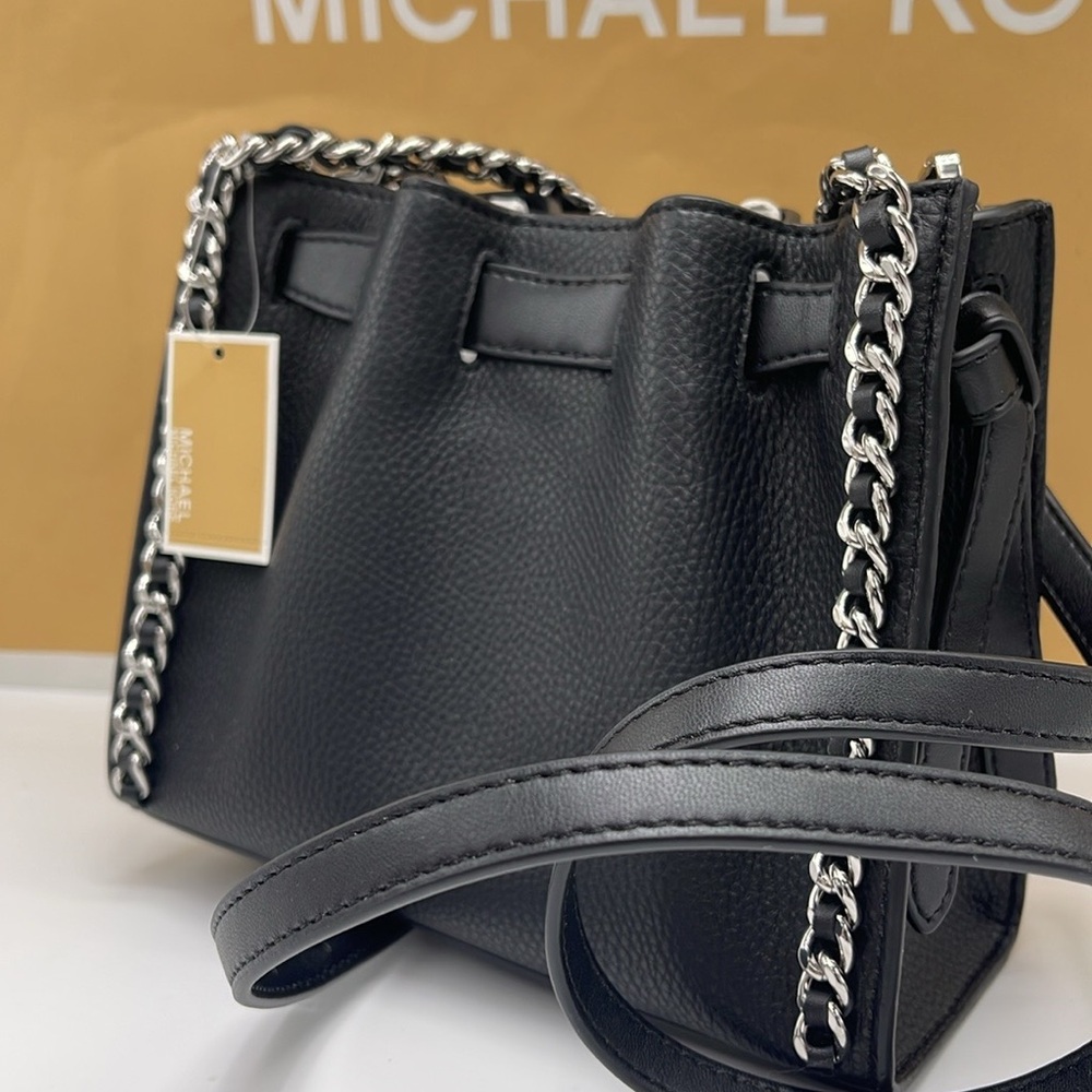 Michael Kors Mina Small Belted Chain Crossbody Bag - Black - Shoulder Bags
NWT - Picture 9 of 16